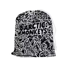 Arctic Monkeys Digital Wallpaper Pattern No People Creativity Drawstring Pouch (xl) by Sudhe