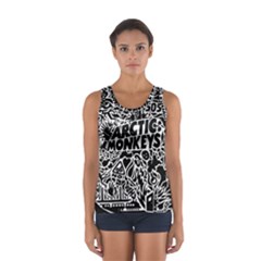 Arctic Monkeys Digital Wallpaper Pattern No People Creativity Sport Tank Top  by Sudhe