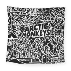 Arctic Monkeys Digital Wallpaper Pattern No People Creativity Square Tapestry (large)