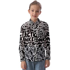 Arctic Monkeys Digital Wallpaper Pattern No People Creativity Kids  Long Sleeve Shirt by Sudhe