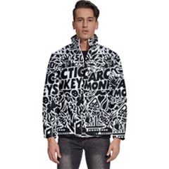 Arctic Monkeys Digital Wallpaper Pattern No People Creativity Men s Puffer Bubble Jacket Coat by Sudhe