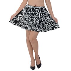 Arctic Monkeys Digital Wallpaper Pattern No People Creativity Velvet Skater Skirt