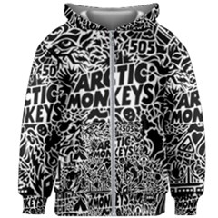 Arctic Monkeys Digital Wallpaper Pattern No People Creativity Kids  Zipper Hoodie Without Drawstring