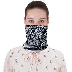 Arctic Monkeys Digital Wallpaper Pattern No People Creativity Face Covering Bandana (adult) by Sudhe