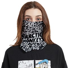 Arctic Monkeys Digital Wallpaper Pattern No People Creativity Face Covering Bandana (two Sides) by Sudhe