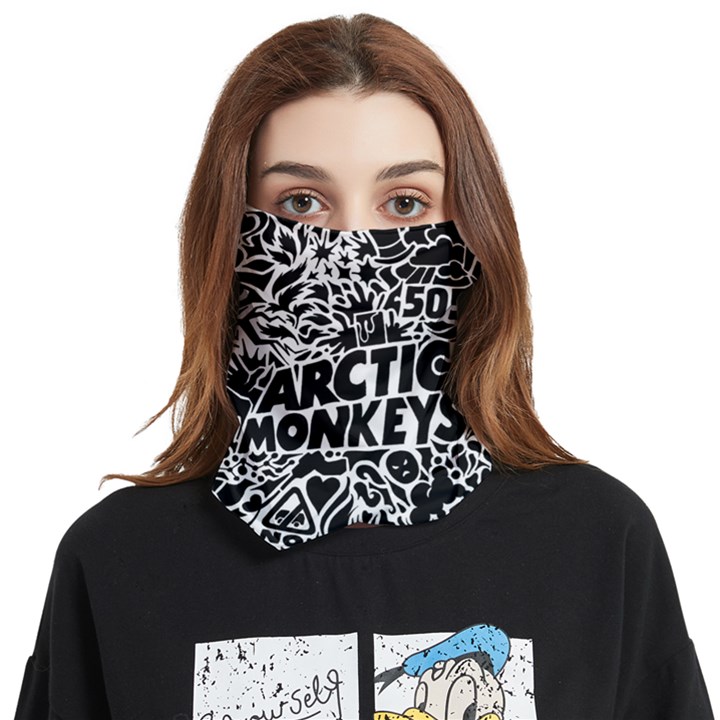 Arctic Monkeys Digital Wallpaper Pattern No People Creativity Face Covering Bandana (Two Sides)