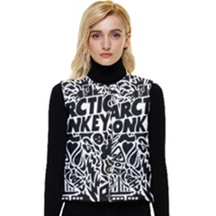 Arctic Monkeys Digital Wallpaper Pattern No People Creativity Women s Short Button Up Puffer Vest