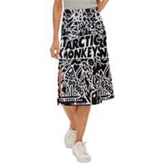 Arctic Monkeys Digital Wallpaper Pattern No People Creativity Midi Panel Skirt by Sudhe