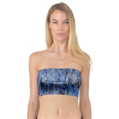 Blue Abstract Texture Print Bandeau Top by dflcprintsclothing