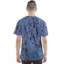 Blue Abstract Texture Print Men s Sport Mesh Tee View2