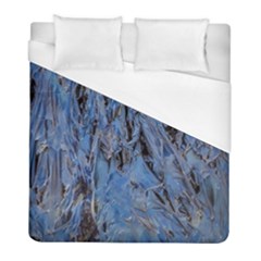 Blue Abstract Texture Print Duvet Cover (full/ Double Size)