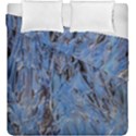 Blue Abstract Texture Print Duvet Cover Double Side (King Size) View1