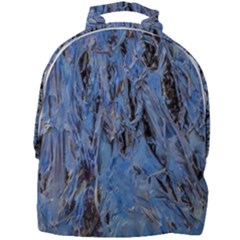 Blue Abstract Texture Print Mini Full Print Backpack by dflcprintsclothing