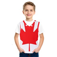 Canada Flag Canadian Flag View Kids  Basketball Tank Top by Ravend