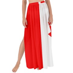 Canada Flag Canadian Flag View Maxi Chiffon Tie-up Sarong by Ravend