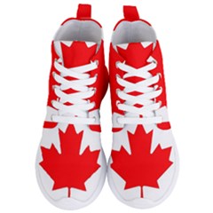 Canada Flag Canadian Flag View Women s Lightweight High Top Sneakers by Ravend