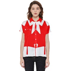 Canada Flag Canadian Flag View Short Sleeve Pocket Shirt by Ravend