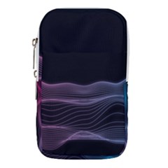 Abstract Wave Digital Design Space Energy Fractal Waist Pouch (small) by Ravend