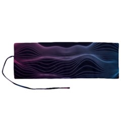 Abstract Wave Digital Design Space Energy Fractal Roll Up Canvas Pencil Holder (m) by Ravend