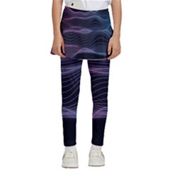 Abstract Wave Digital Design Space Energy Fractal Kids  Skirted Pants by Ravend