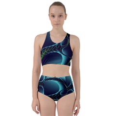 Fractal Abstract Art Artwork Design Wallpaper Racer Back Bikini Set by Ravend