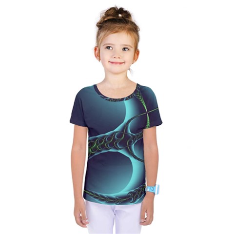 Fractal Abstract Art Artwork Design Wallpaper Kids  One Piece Tee by Ravend