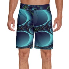 Fractal Abstract Art Artwork Design Wallpaper Men s Beach Shorts