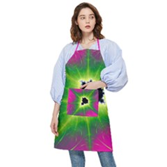 Fractal Art Math Abstract Artwork Pink Magenta Pocket Apron by Ravend