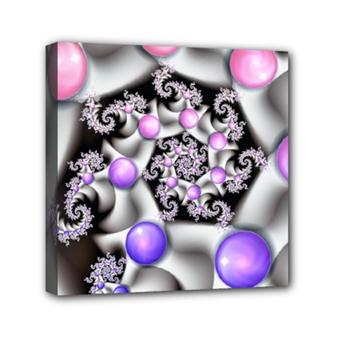 Background Fractal Annotation Sample Fantasy Mini Canvas 6  X 6  (stretched) by Ravend