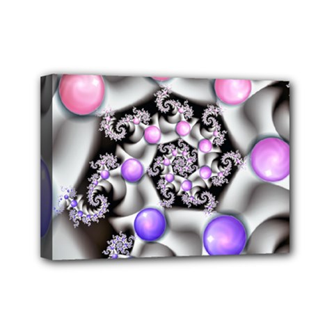 Background Fractal Annotation Sample Fantasy Mini Canvas 7  X 5  (stretched) by Ravend