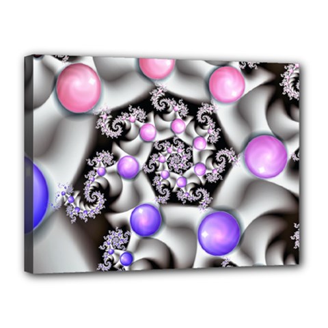 Background Fractal Annotation Sample Fantasy Canvas 16  X 12  (stretched) by Ravend