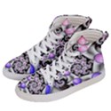 Background Fractal Annotation Sample Fantasy Women s Hi-Top Skate Sneakers View2