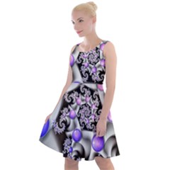 Background Fractal Annotation Sample Fantasy Knee Length Skater Dress by Ravend