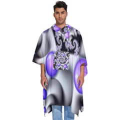 Background Fractal Annotation Sample Fantasy Men s Hooded Rain Ponchos by Ravend