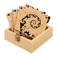 Background Fractal Annotation Sample Fantasy Bamboo Coaster Set