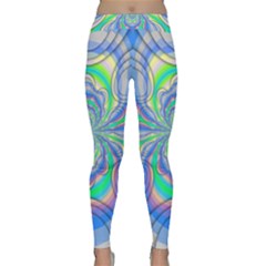 Fractal Geometry Mathematics Gradient Ovals Math Classic Yoga Leggings by Ravend