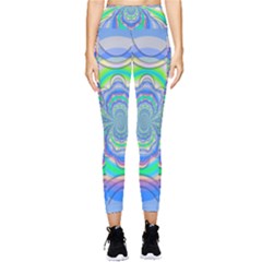 Fractal Geometry Mathematics Gradient Ovals Math Pocket Leggings  by Ravend