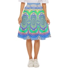 Fractal Geometry Mathematics Gradient Ovals Math Classic Short Skirt by Ravend