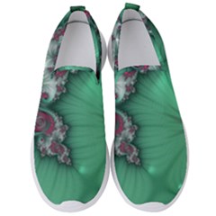 Fractal Spiral Template Abstract Background Design Men s Slip On Sneakers by Ravend