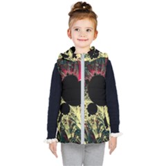 Fractal Art Design Fractal Art Digital Art Kids  Hooded Puffer Vest by Ravend