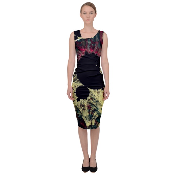 Fractal Art Design Fractal Art Digital Art Sleeveless Pencil Dress