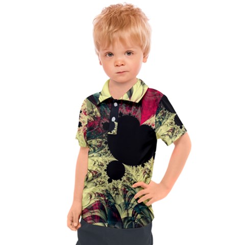 Fractal Art Design Fractal Art Digital Art Kids  Polo Tee by Ravend