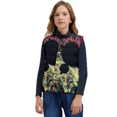 Fractal Art Design Fractal Art Digital Art Kid s Short Button Up Puffer Vest	 by Ravend