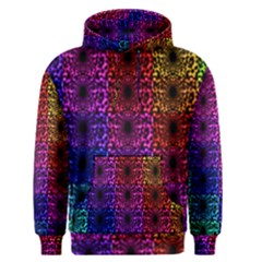 Rainbow Grid Form Abstract Background Graphic Men s Core Hoodie by Ravend