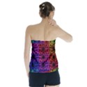 Rainbow Grid Form Abstract Background Graphic Strapless Top View2