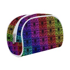 Rainbow Grid Form Abstract Background Graphic Make Up Case (small) by Ravend