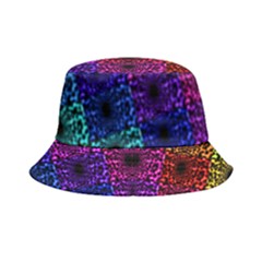 Rainbow Grid Form Abstract Background Graphic Bucket Hat by Ravend