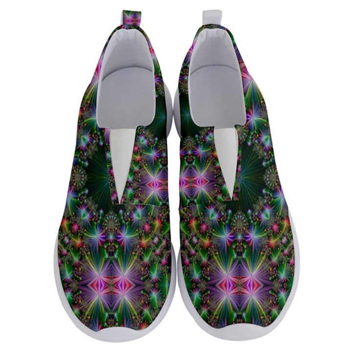 Kaleidoscope Digital Kaleidoscope Fractal Mirrored No Lace Lightweight Shoes