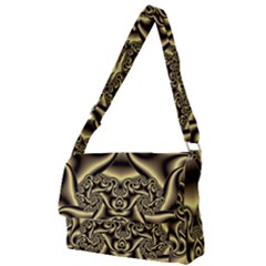 Background Fractal Sample Fantasy Texture Design Full Print Messenger Bag (s) by Ravend