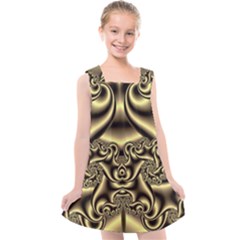 Background Fractal Sample Fantasy Texture Design Kids  Cross Back Dress by Ravend